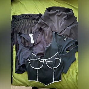 5 Various Black tops